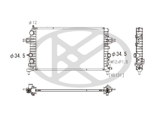 pl462620 Koyorad Радіатор охолодження двигуна