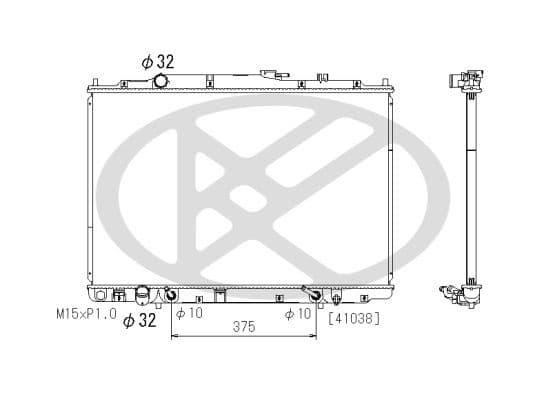 pl082450 Koyorad Радіатор охолодження двигуна
