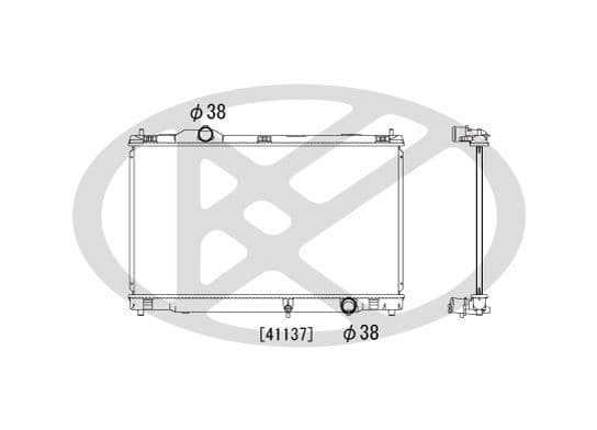 pl011788 Koyorad Радиатор охлаждения двигателя для Lexus GS