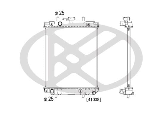 pl070857 Koyorad Радиатор охлаждения двигателя