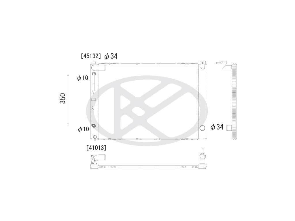 aa010004 Koyorad Радіатор охолодження двигуна для Toyota Alphard