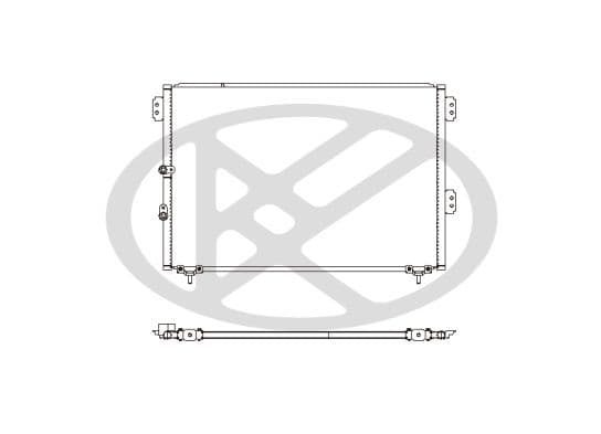 cd010561 Koyorad Радиатор кондиционера для Toyota Hiace