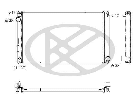 pl013449 Koyorad Радіатор охолодження двигуна