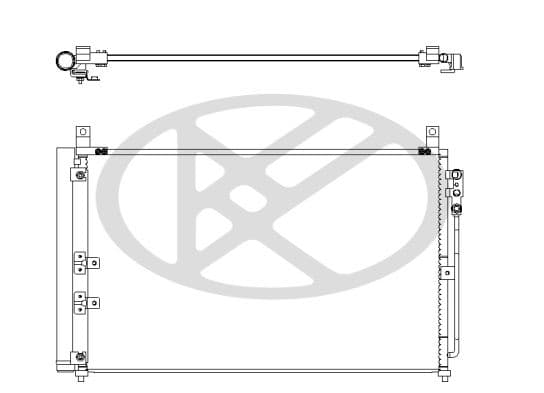 cd020854 Koyorad Радиатор кондиционера для Infiniti Q50