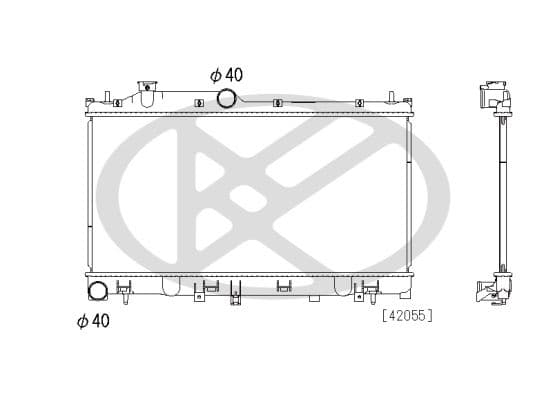 pl092885 Koyorad Радиатор охлаждения двигателя для Subaru Forester