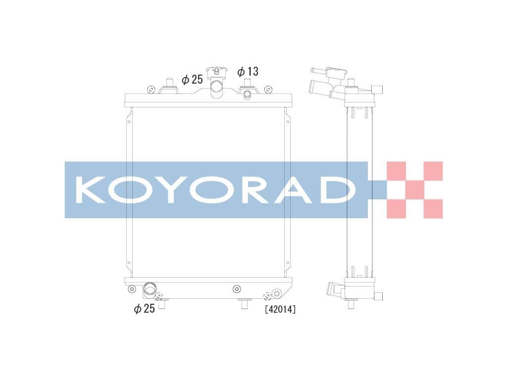 kl072326 Koyorad Радіатор охолодження двигуна для Daihatsu Copen