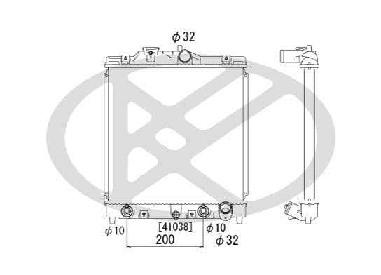 pl080296t Koyorad Радиатор охлаждения двигателя