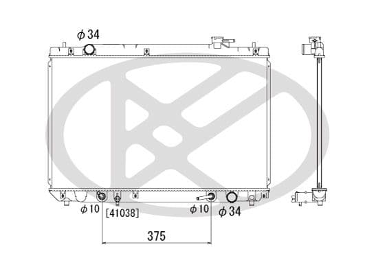 pl011582 Koyorad Радіатор охолодження двигуна для Toyota Highlander