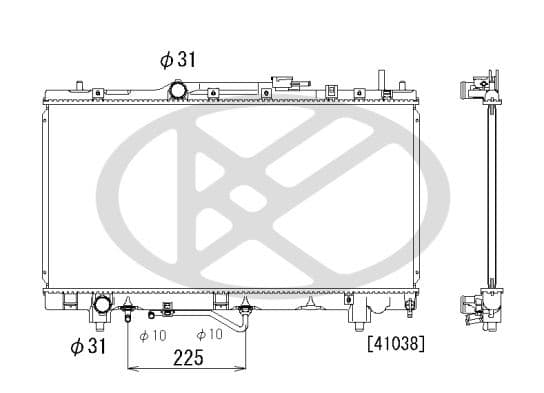 pl010731 Koyorad Радіатор охолодження двигуна для Toyota Caldina