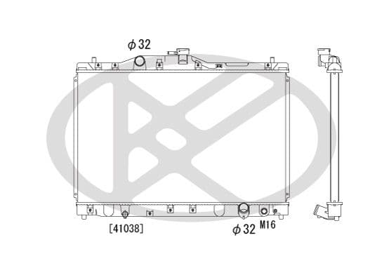pl080250 Koyorad Радиатор охлаждения двигателя для Honda Legend
