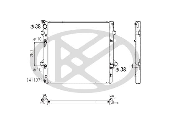 pl012467r Koyorad Радиатор охлаждения двигателя для Lexus GX