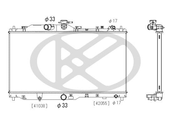 pl063168 Koyorad Радіатор охолодження двигуна