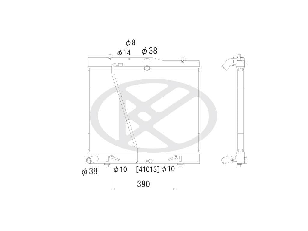 aa010010 Koyorad Радіатор охолодження двигуна для Toyota Hiace
