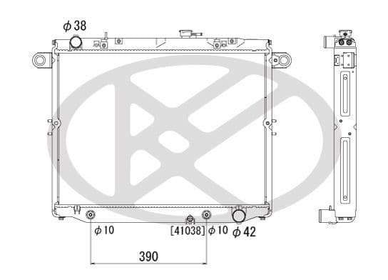 pl011044r Koyorad Радиатор охлаждения двигателя