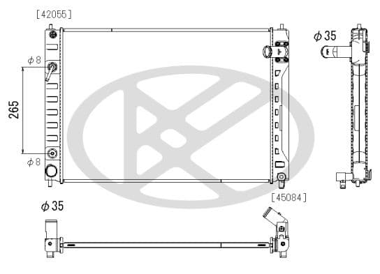 pl023132 Koyorad Радіатор охолодження двигуна