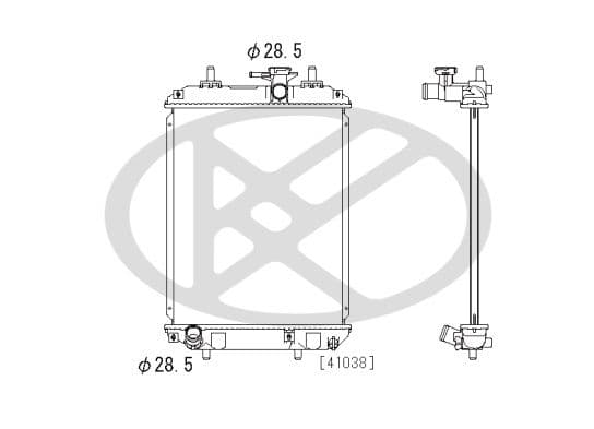 pl072513 Koyorad Радиатор охлаждения двигателя