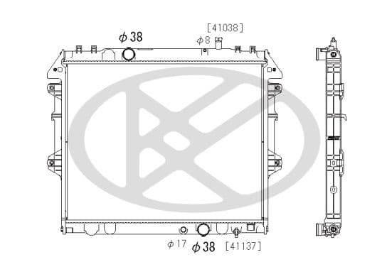 pl011851r Koyorad Радіатор охолодження двигуна
