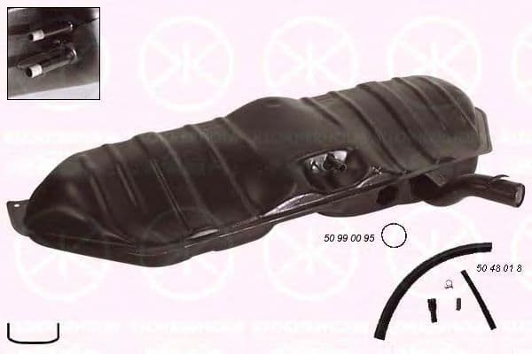 5048009 Klokkerholm Топливный бак для Opel Kadett