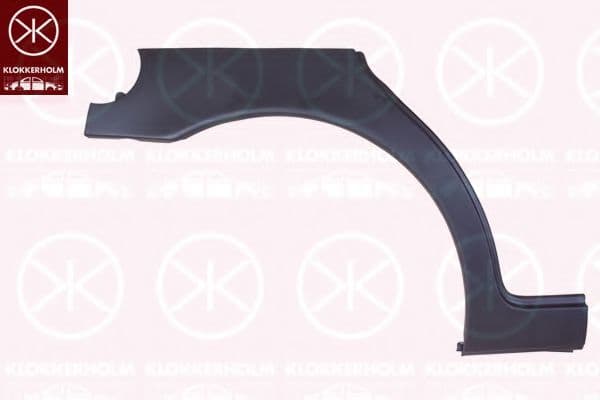 0107582 Klokkerholm Крыло заднее для Alfa Romeo 156