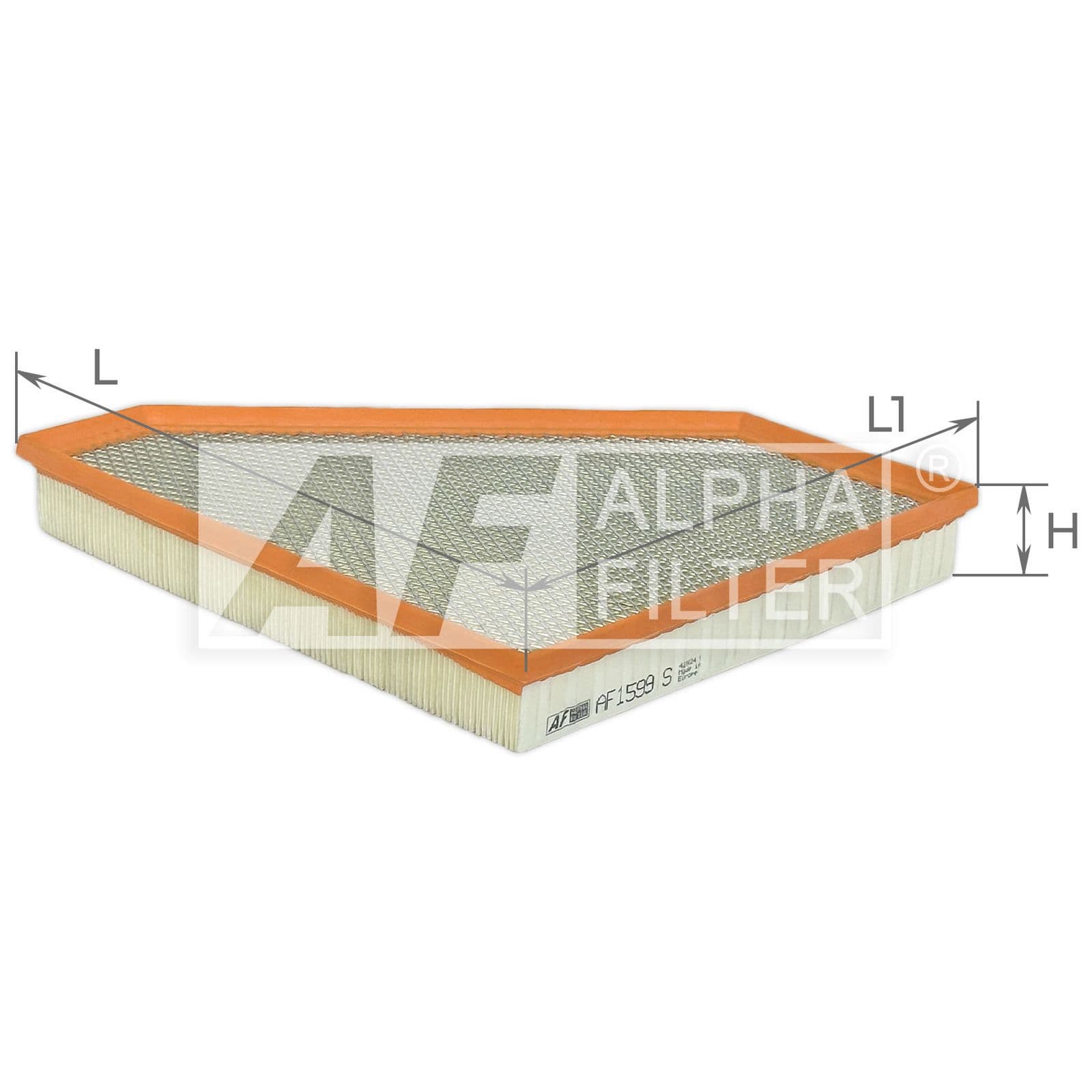 af1599s Alpha Filter Воздушный фильтр для Cadillac ATS