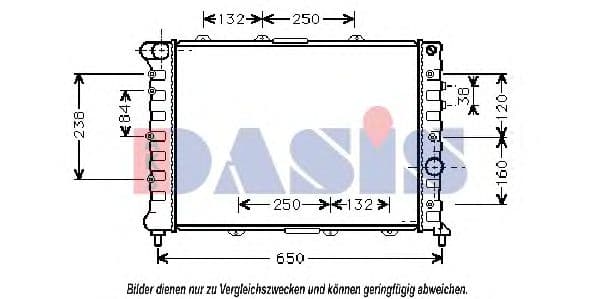 010340N Aks Dasis Радіатор охолодження двигуна для Alfa Romeo 156