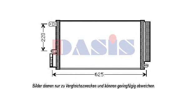 022005N Aks Dasis Радіатор кондиціонера