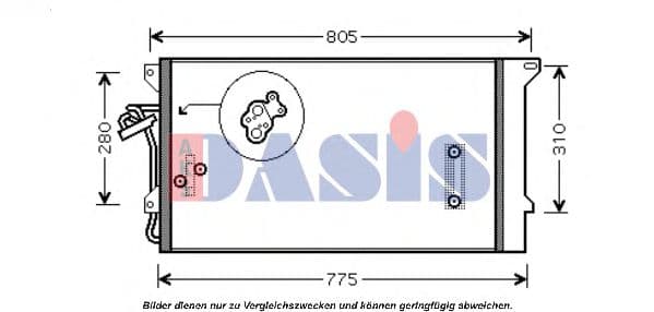 042040N Aks Dasis Радіатор кондиціонера