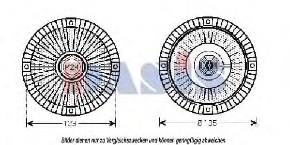 048090N Aks Dasis Вискомуфта вентилятора