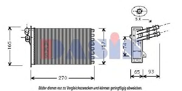 049000N Aks Dasis Радиатор печки