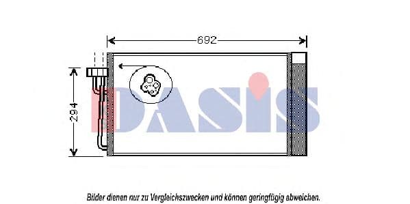 052008N Aks Dasis Радіатор кондиціонера