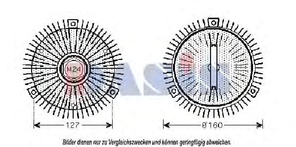 058250N Aks Dasis Вискомуфта вентилятора