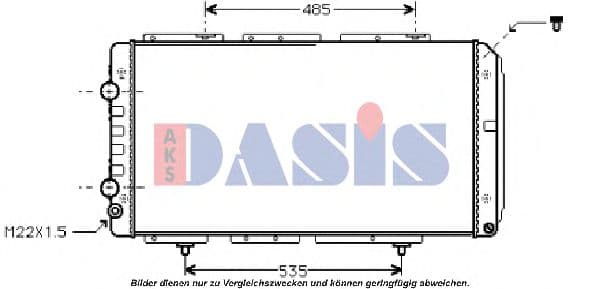 060610N Aks Dasis Радіатор охолодження двигуна