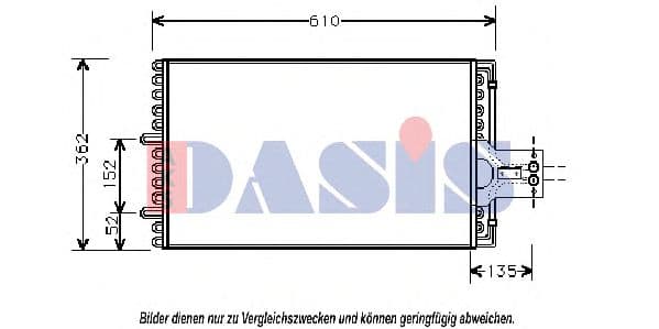 062090N Aks Dasis Радіатор кондиціонера