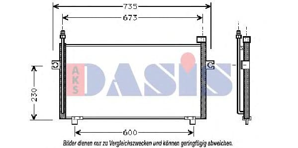 070064N Aks Dasis Радіатор кондиціонера для Nissan Micra