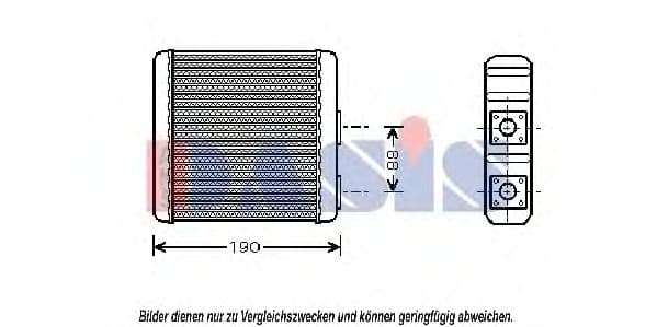 079003N Aks Dasis Радіатор пічки