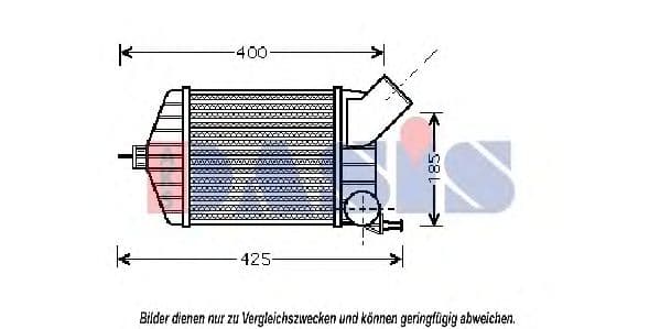 087004N Aks Dasis Інтеркулер для Fiat Punto
