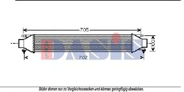 087006N Aks Dasis Интеркулер