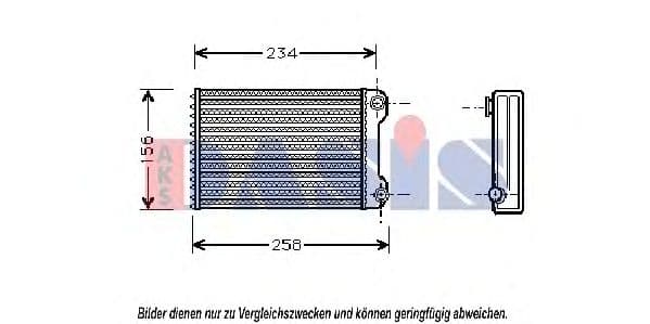 089003N Aks Dasis Радіатор пічки
