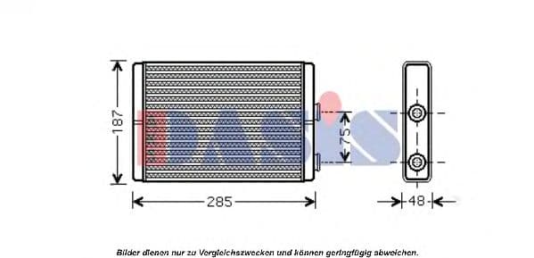 089010N Aks Dasis Радиатор печки