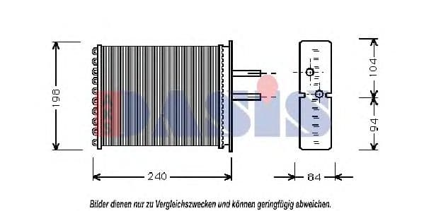 089200N Aks Dasis Радіатор пічки