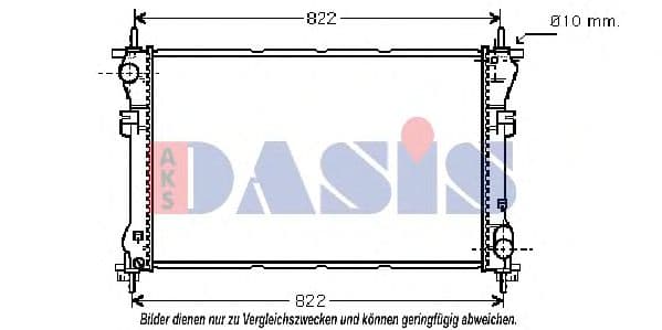 090000N Aks Dasis Радіатор охолодження двигуна для Ford Transit