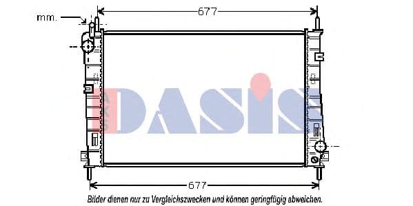091610N Aks Dasis Радіатор охолодження двигуна для Ford Mondeo