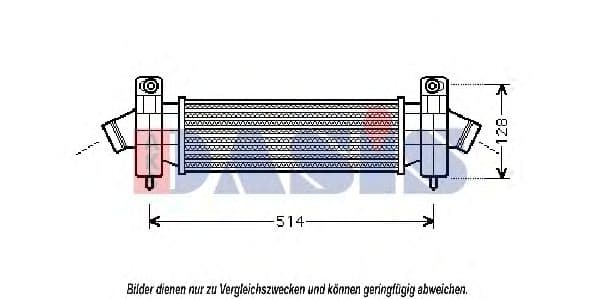 097005N Aks Dasis Інтеркулер для Ford Mondeo