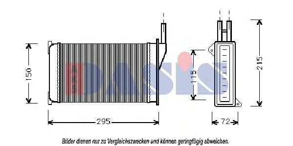 099060N Aks Dasis Радиатор печки