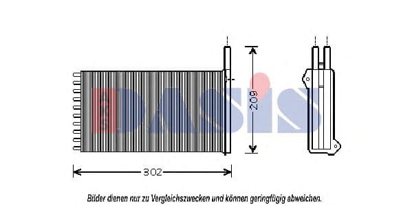 099190N Aks Dasis Радіатор пічки