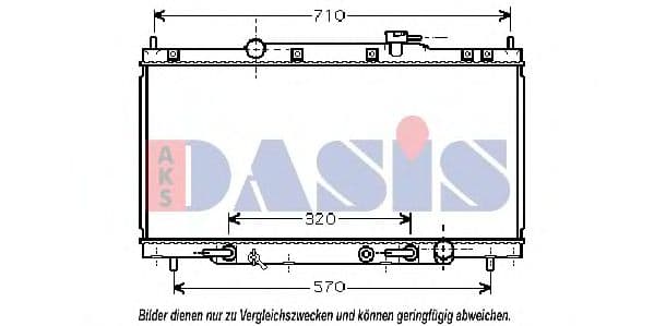 100005N Aks Dasis Радіатор охолодження двигуна для Honda CR-V