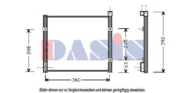 102120N Aks Dasis Радіатор кондиціонера