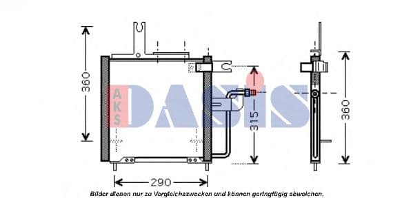 112014N Aks Dasis Радиатор кондиционера для Mazda Demio