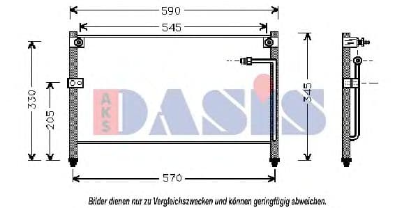 112140N Aks Dasis Радиатор кондиционера