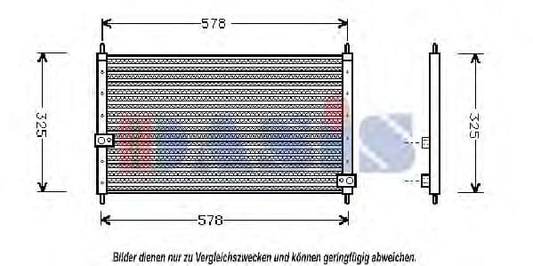 112370N Aks Dasis Радіатор кондиціонера
